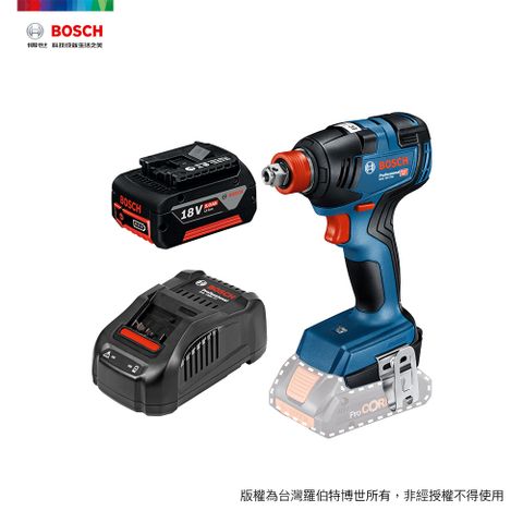 BOSCH 18V 免碳刷衝擊板手/起子機 GDX 18V-200 (5.0Ahx1)