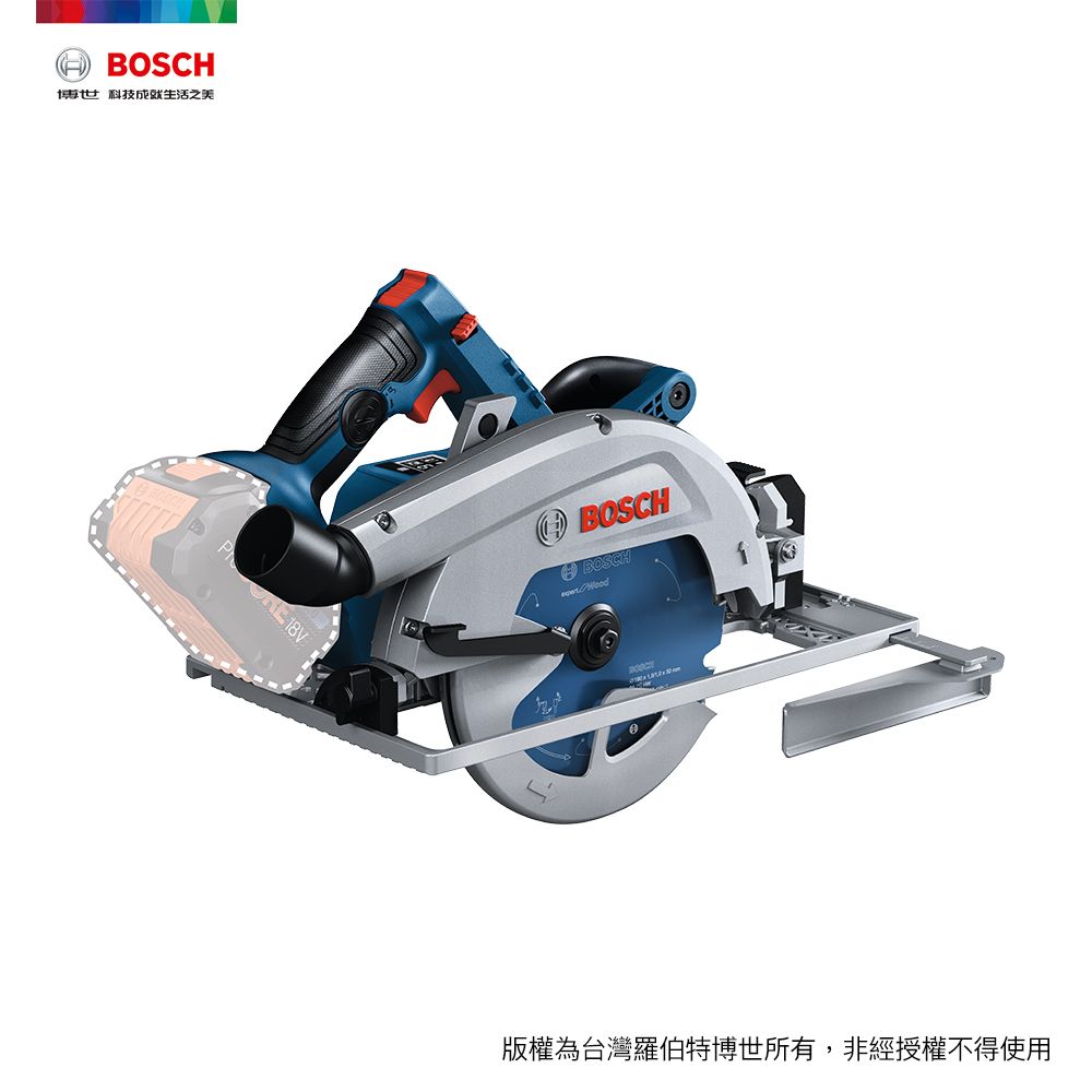 BOSCH 博世 BITURBO 雙渦輪18V免碳刷圓鋸機 (空機) GKS 18V-68 GC