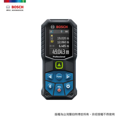 BOSCH 博世 50米藍牙綠光雷射測距儀 GLM 50-27 CG