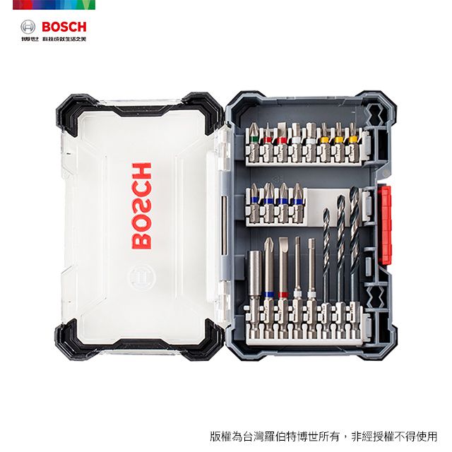 BOSCH 博世  Pick n Click 皮克力六角柄金屬鑽頭/起子頭 20件組