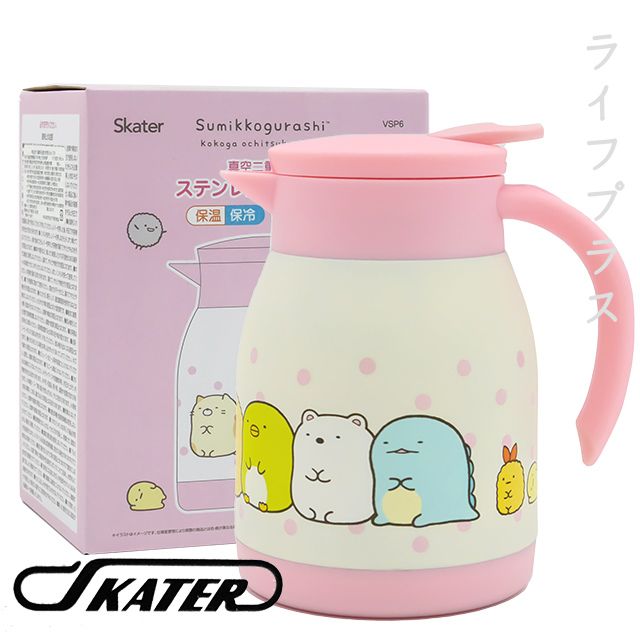 SAN-X 【一品川流】SKATER 日本進口 角落生物 #304不鏽鋼保溫壺 / 咖啡壺-600ml