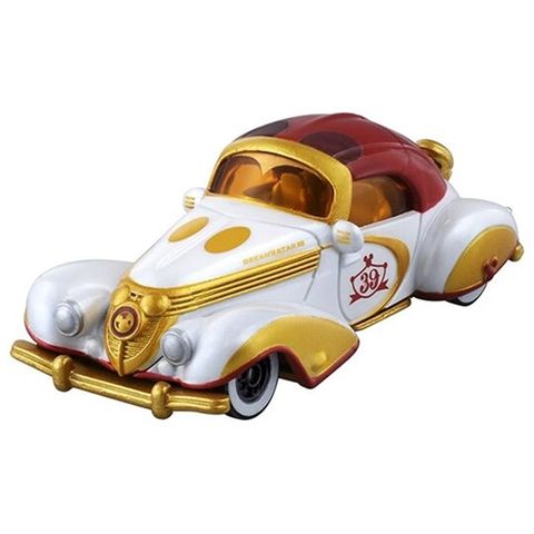 小禮堂 TOMICA多美小汽車 迪士尼 米奇 老爺車 特仕車 玩具車 模型車 (紅黃)