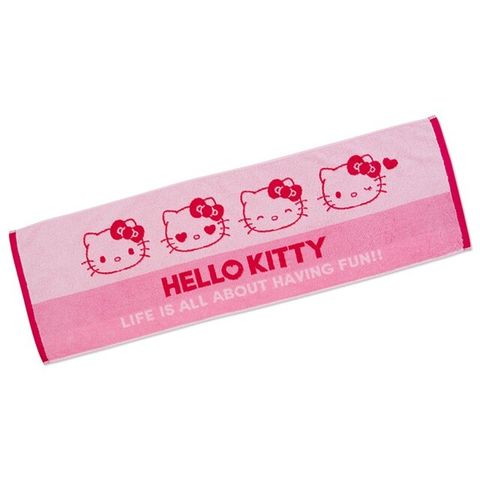 Hello Kitty 抗菌除臭棉質運動毛巾 35x110cm (健身系列)