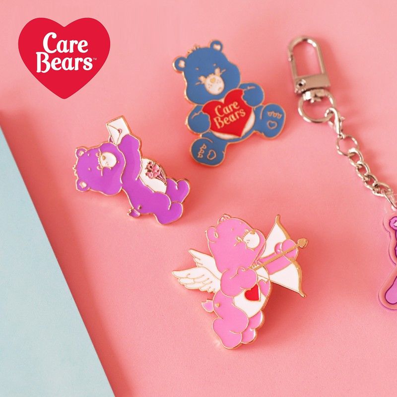  (3入)美國CareBears彩虹熊徽章 別針 胸針 飾品