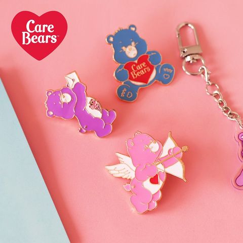 (3入)美國CareBears彩虹熊徽章 別針 胸針 飾品