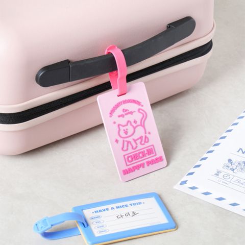 韓國 luggage 行李吊牌 票卡套 證件套