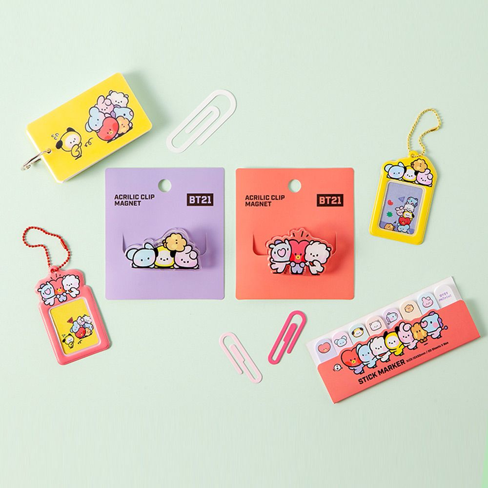  BTS BT21 夾子 磁鐵夾 便條夾 磁吸 防彈少年團