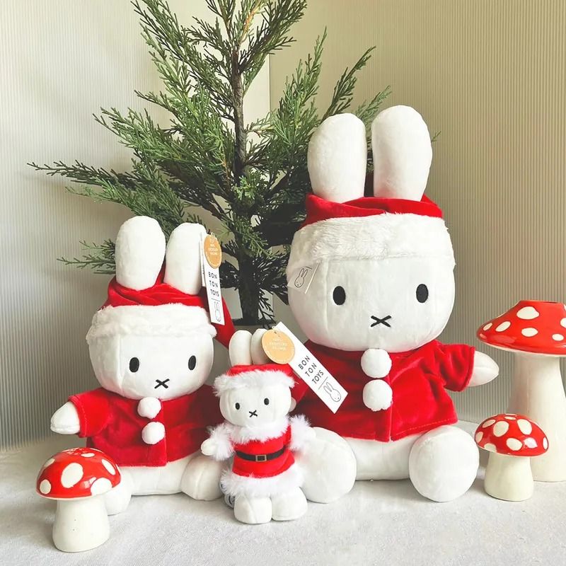 BON TON TOYS Miffy米菲兔填充玩偶-雪花聖誕兔 14 cm