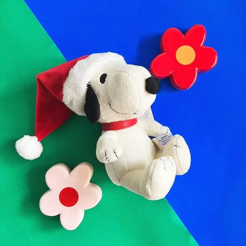 BON TON TOYS Snoopy史努比填充玩偶-聖誕狗 17cm