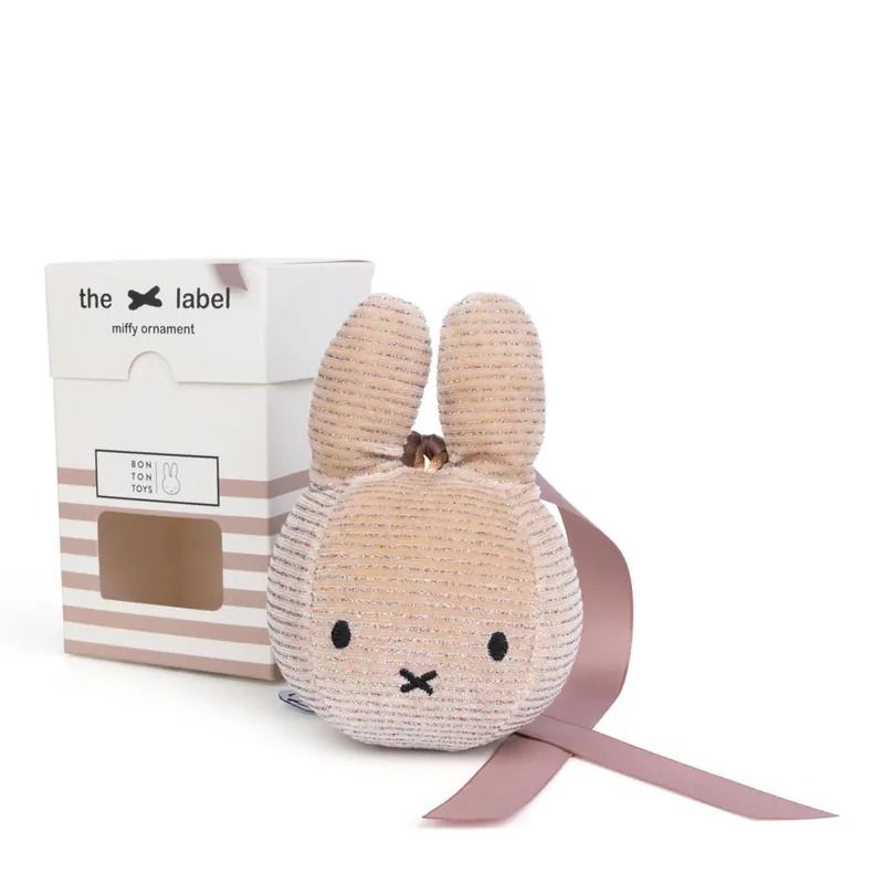 BON TON TOYS Miffy米菲兔盒裝填充飾品-香檳粉 12CM