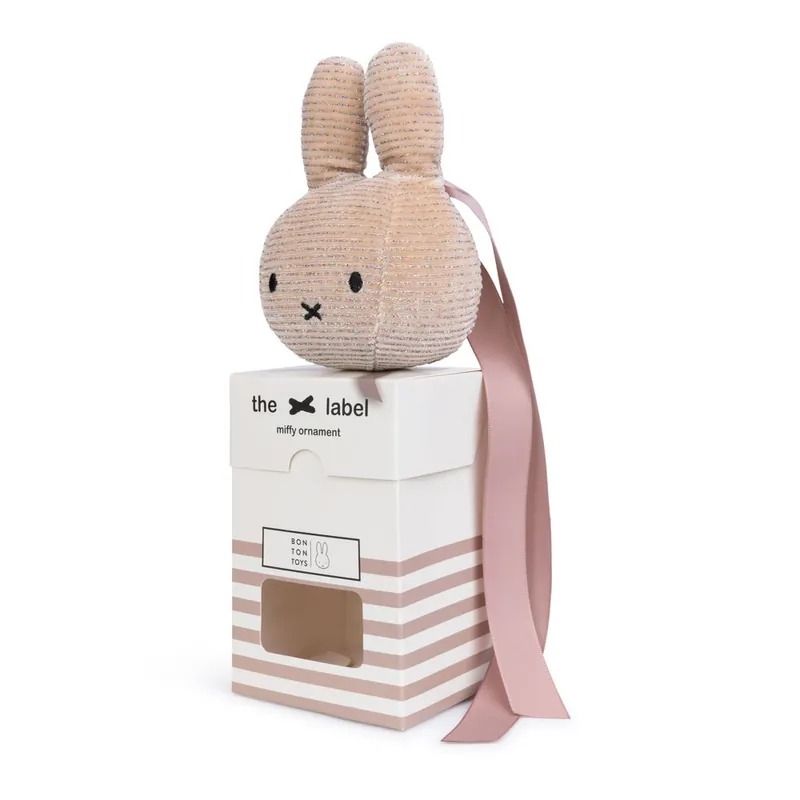 BON TON TOYS Miffy米菲兔盒裝填充飾品-香檳粉 12CM