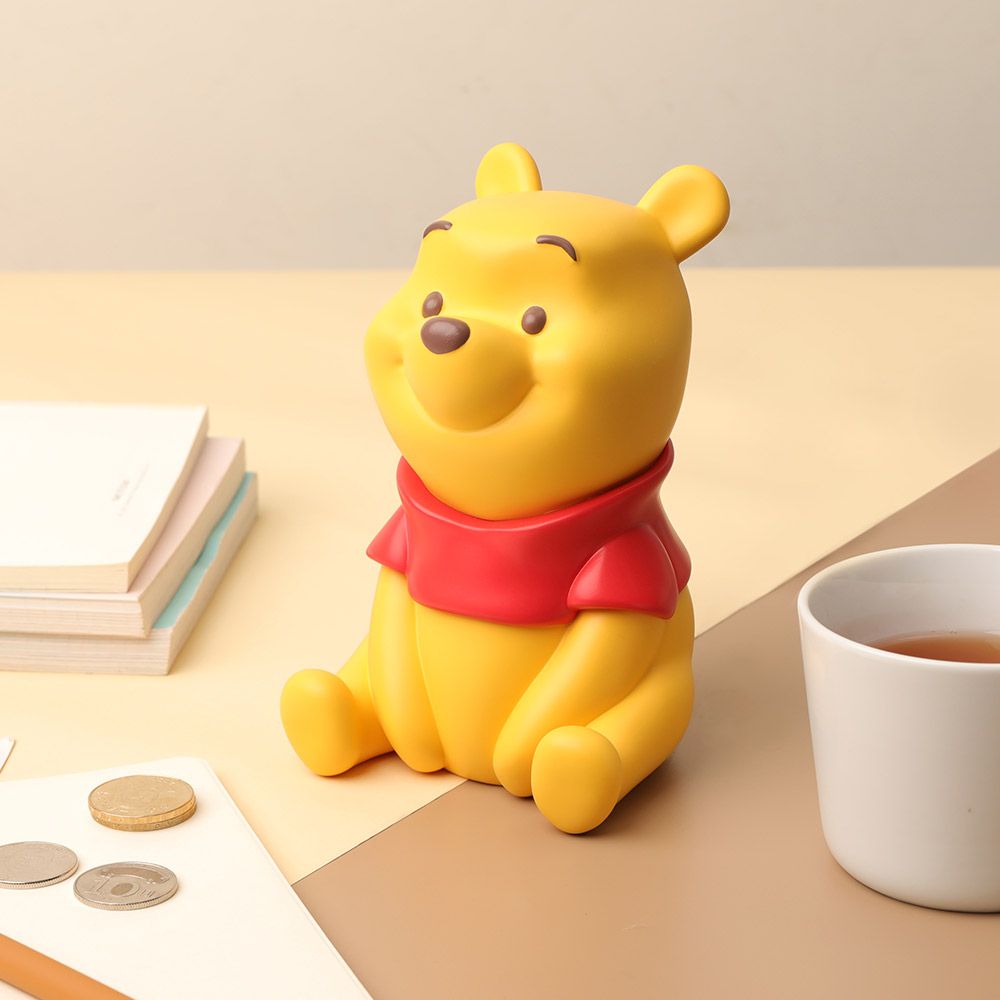 Disney 迪士尼 迪士尼小熊維尼造型存錢筒-正版授權Disney Winnie the Pooh玩具公仔