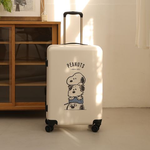 Peanuts史努比行李箱 手足24吋- Snoopy 正版授權 旅行箱