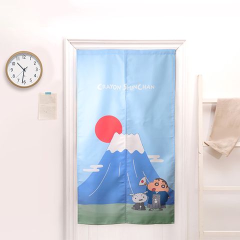 蠟筆小新長門簾-正版授權 日式門簾 富士山 太空 85X150cm