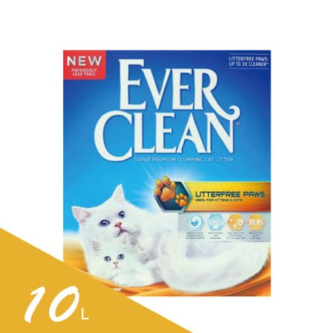 【EverClean 藍鑽】強效凝結除臭貓砂10L(歐規) 粗顆粒低塵