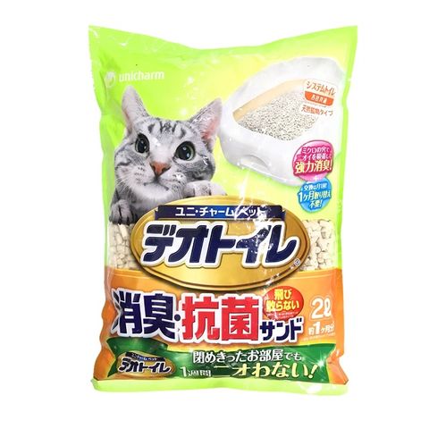 日本 Unicharm 雙層貓砂盆專用消臭抗菌沸石砂 2L