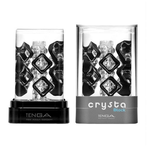 TENGA 日本 CRYSTA 水晶自慰套 CRY-003 BLOCK 冰磚