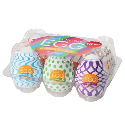 TENGA EGG WONDER 歡樂系列 綜合蛋(6入) 日本製 情趣用品 口交 飛機杯 自慰套 自慰器 自慰杯