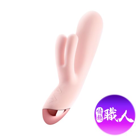 ｜可愛淘氣兔Elora｜三點刺激 鉑金矽膠按摩棒