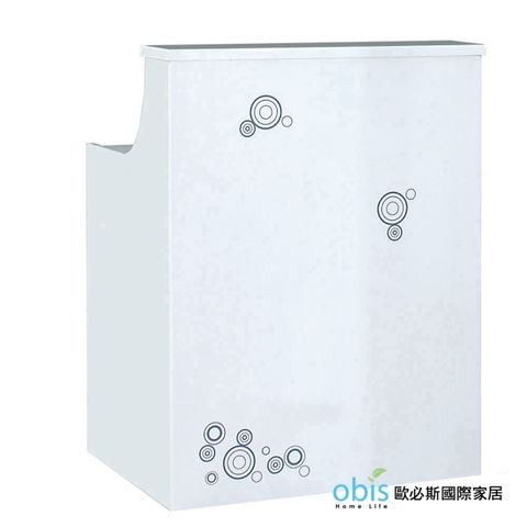 時尚2.7尺白色多功能桌