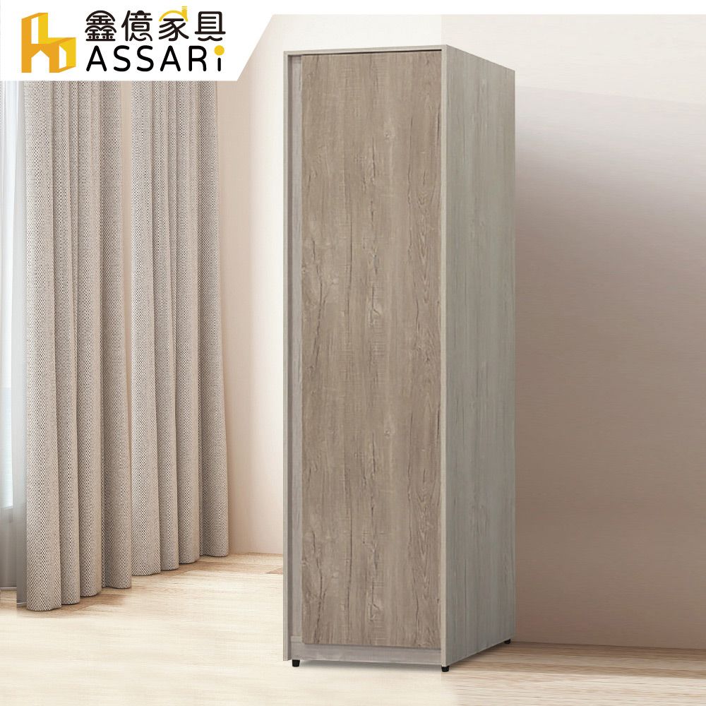 ASSARI -莫德納2尺雙吊衣櫃(寬60x深60x高198cm)