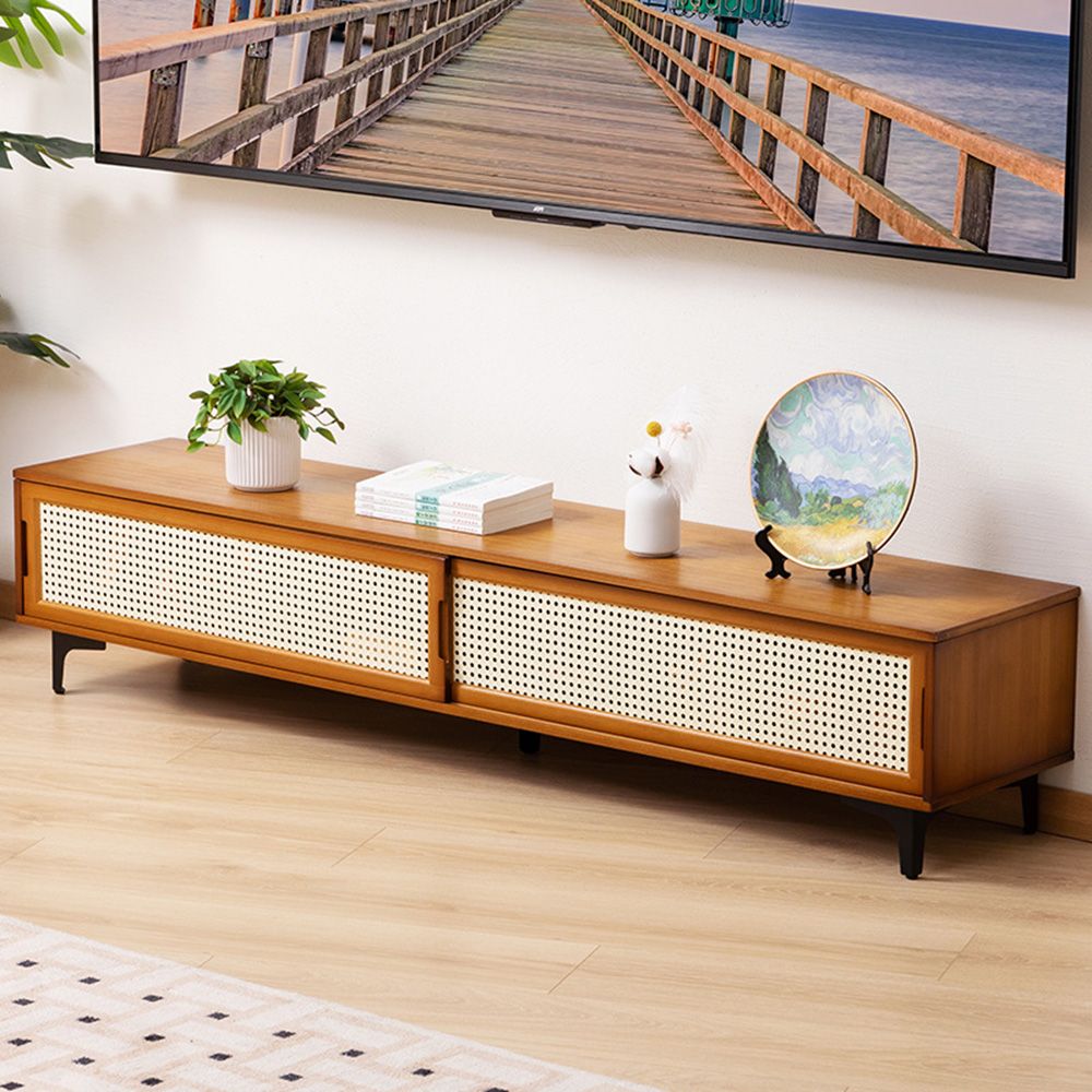 HappyLife 楠竹製網紋雙門電視櫃/160CM (Y10792)