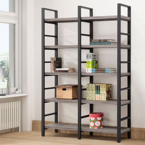 Homelike 桑席工業風4尺高書架