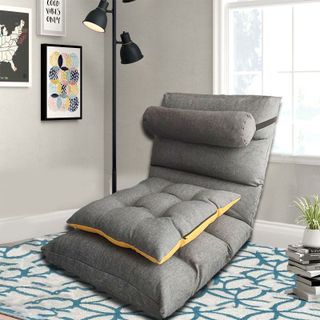 北歐設計師摺疊沙發 贈坐墊+頭枕
