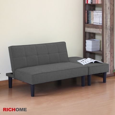 【RICHOME】芬妮北歐風沙發床組/雙人沙發/沙發床/L型沙發/布沙發/椅凳/床墊(多功能用途)