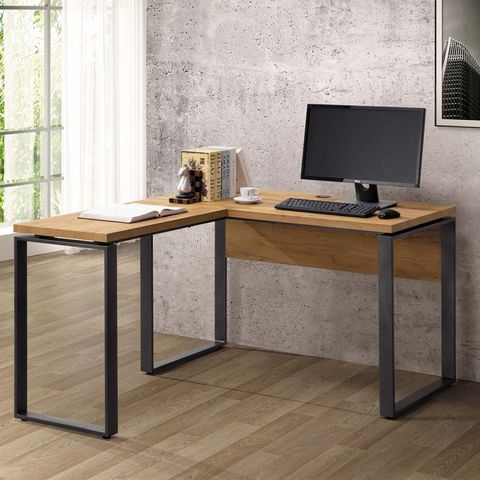 【obis】北歐工業風康迪仕4尺L型書桌