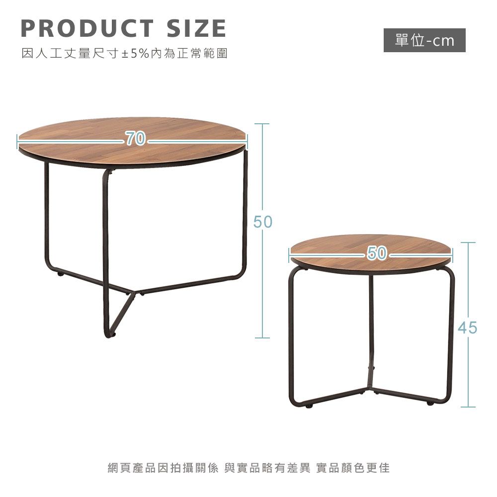 PRODUCT SIZE因人工丈量尺寸±5%為正常範圍705050網頁產品因拍攝關係 與實品略有差異 實品顏色更佳單位-cm45