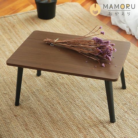 《MAMORU》超值2入_日式和室摺疊桌-中款60*40(4色可選/和室桌/矮桌/小茶几)餐具專用美耐皿材質桌面，防刮耐髒