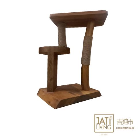 【吉迪市柚木家具】柚木貓跳台