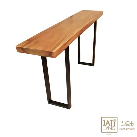 【吉迪市柚木家具】原木工業風吧台桌 餐桌 酒吧 桌子 木桌子 餐廳 SN035-SX3