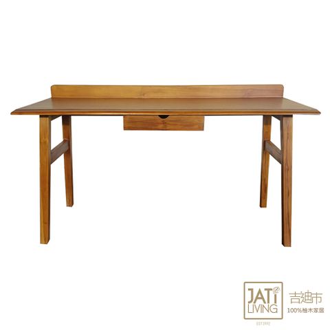 【吉迪市柚木家具】柚木和風單抽書桌 工作桌 餐桌 桌子 木桌 實木 HYSS165
