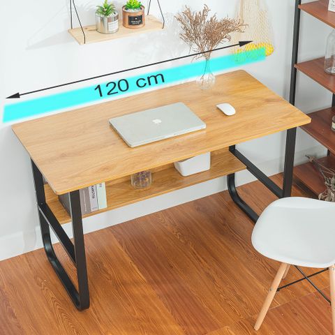 樂嫚妮 U型簡約書桌/4尺平面辦公工作書桌