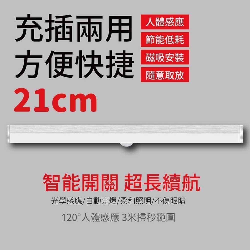 禾統 【南紡購物中心】 210mm LED磁吸感應燈 