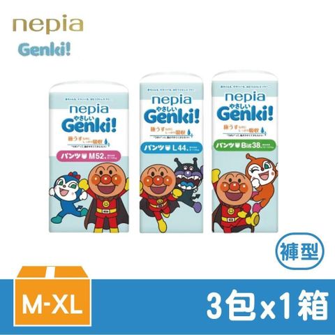 【南紡購物中心】 王子 nepia 麵包超人(褲型)紙尿褲 M-XL日本境內版