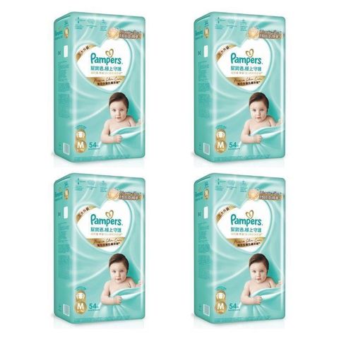 Pampers幫寶適極上守護一級幫黏貼M 54片*4包入(箱購)