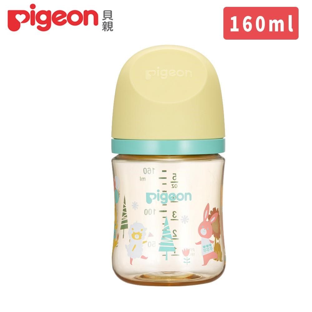 Pigeon 貝親 【南紡購物中心】 【   x FEHN】第三代PPSU奶瓶160ml+棒型手搖鈴隨機