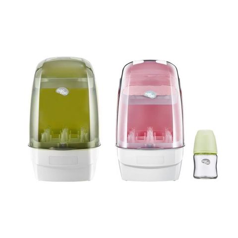 【nacnac】消毒烘乾鍋T1特仕版 (蜜桃粉/松石綠)(贈120ml奶瓶)