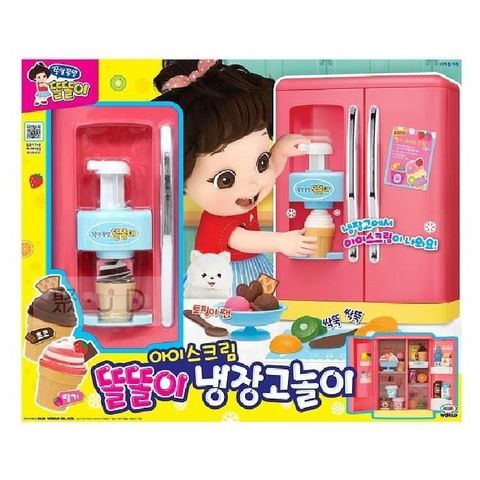 【南紡購物中心】 【MIMI WORLD】小朵莉冰淇淋冰箱 (家家酒玩具) MI33201