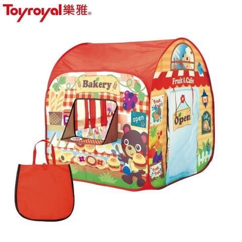 【南紡購物中心】 日本《樂雅 Toyroyal》兒童帳篷+手提袋/我的迷你商店屋