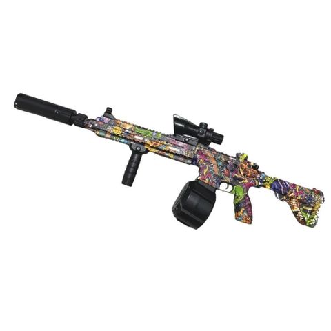 M416突擊水彈槍 塗鴉風 夜光版 G200-4C