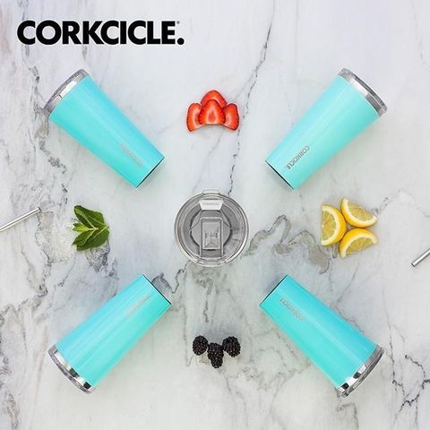 CORKCICLE 【南紡購物中心】 美國 Classic系列三層真空寬口杯/保溫隨行杯700ml-土耳其藍