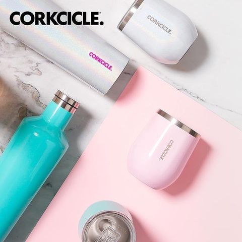 CORKCICLE 【南紡購物中心】 美國 Gloss系列三層真空啜飲杯/保冰啤酒杯/保溫杯340ml-玫瑰石英粉