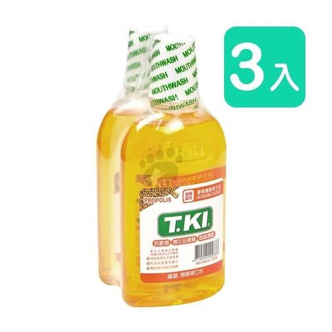 T.KI (買一送一)鐵齒蜂膠漱口水350ml(3組)