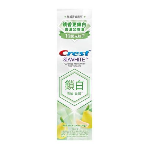 【南紡購物中心】 Crest 香氛鎖白牙膏(白茶) 120g #4987176139436