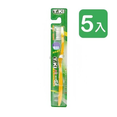 【南紡購物中心】 【T.KI鐵齒】精磨細毛護理牙刷 (顏色隨機) 8支