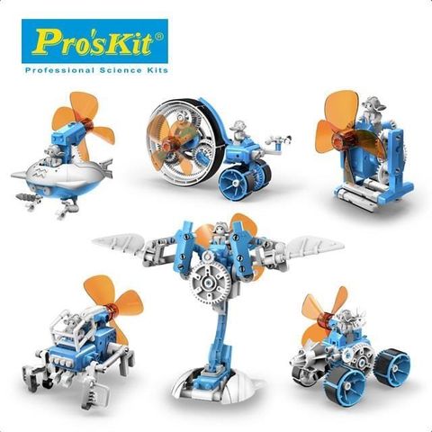 ProsKit 寶工 【南紡購物中心】 【  科學玩具】六合一風車小精靈 GE-636 STEAM科學玩具